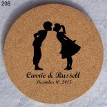 cork coaster wedding gift design wooden coaster 208