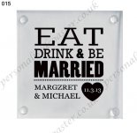 personalzied wedding glass drink coaster for sale 015