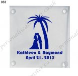 cheap souvenir custom logo printed wedding favor glass coaster 033