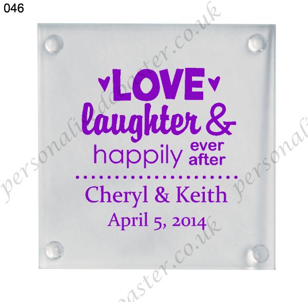 wedding favors personalzied glass coaster wholesale 046
