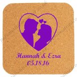 cosater wedding cup mat personalized design cork coaster 267
